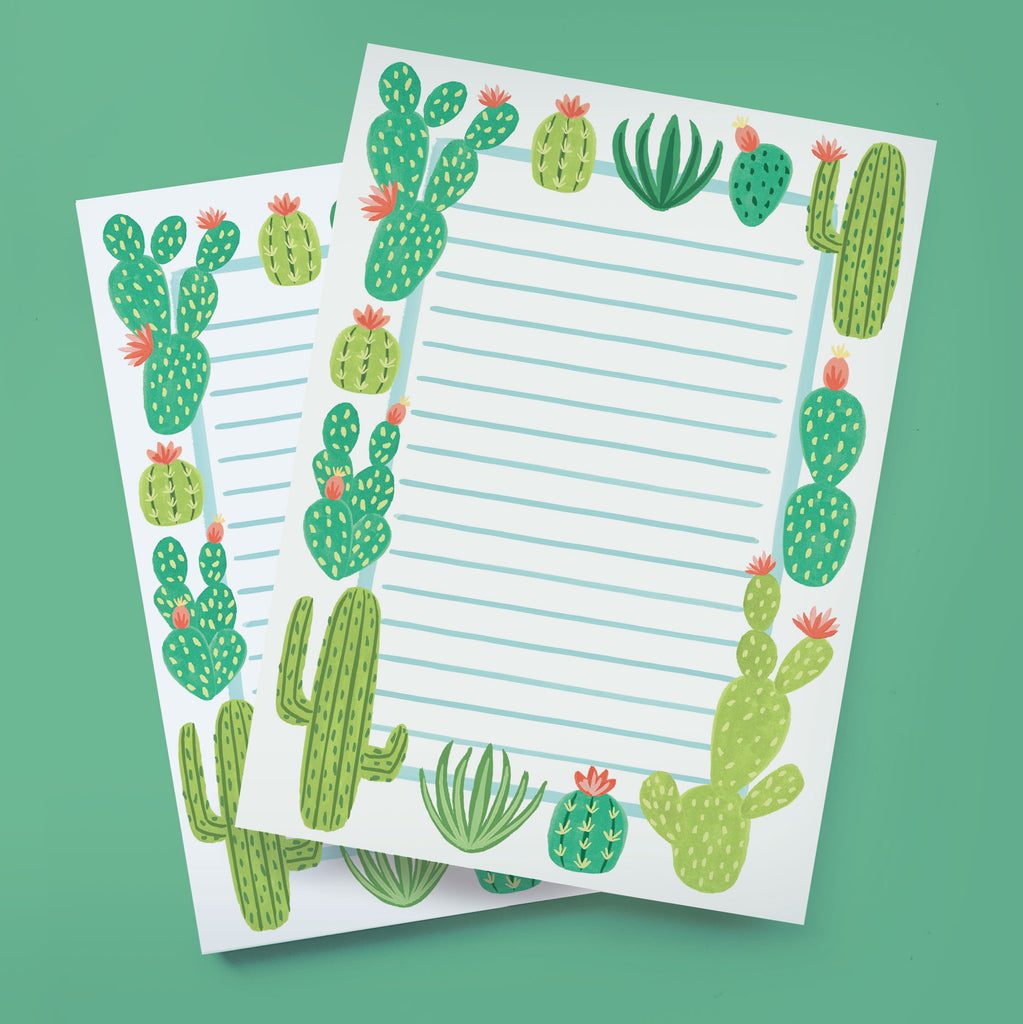 succulent notepad Cactus
