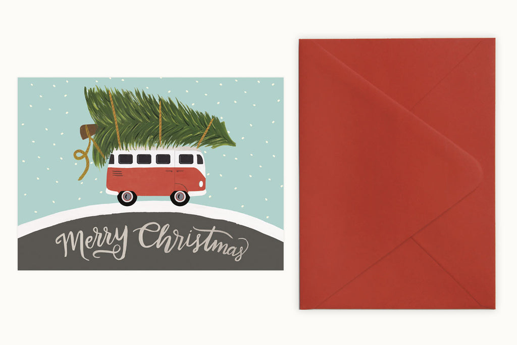 Christmas Car Christmas Card LoveLight Paper