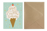 Ice Cream - Birthday Card