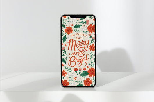 Merry & Bright - Phone Background