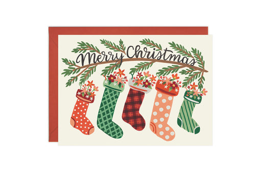 Bloom Stockings - Christmas Card