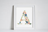 Bloom Alphabet Letters - Art Print