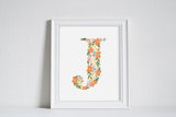 Bloom Alphabet Letters - Art Print
