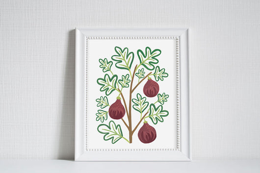 Figs - Modern Farm Garden Art Print