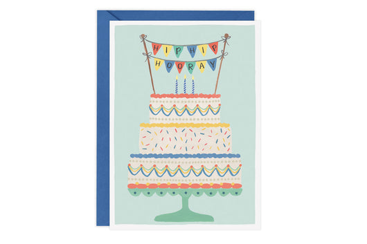 Hip Hip Hooray (Cake) - Birthday Card