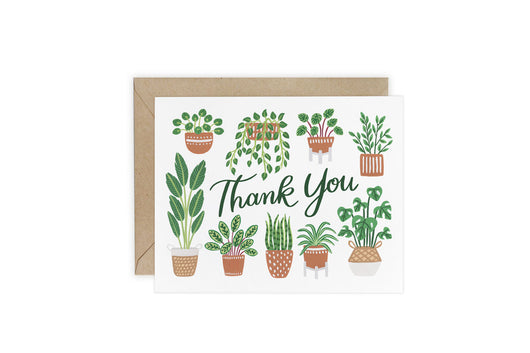 House Plants - Thank You Card