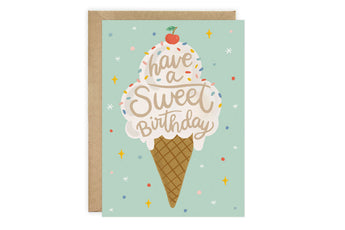 Ice Cream - Birthday Card