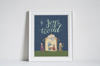 Joy to the World - Christmas Art Print