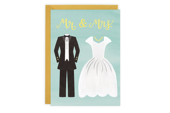 Mr. & Mrs. - Wedding Card