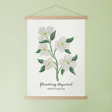 North Carolina Flowering Dogwood - State Flower Art Print