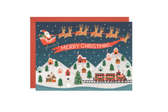 Santa's Village - Christmas Card