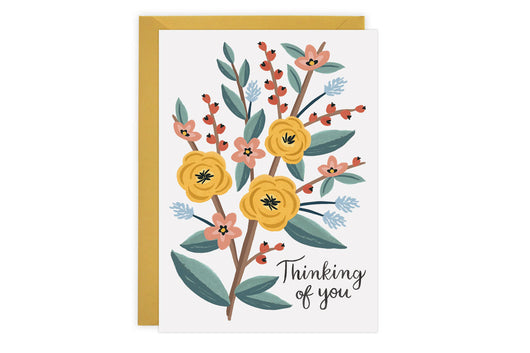 Thinking of You Flowers - Card