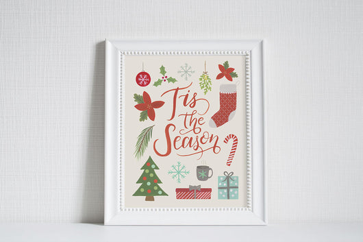 Tis the Season - Christmas Art Print