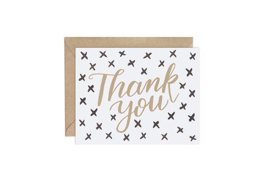 Xs (Pattern Party)- Thank You Card