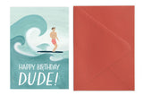 Surfer Dude - Birthday Card