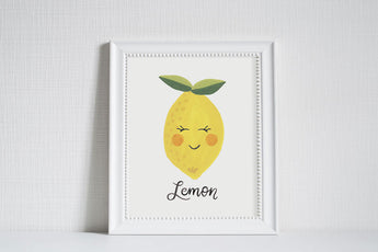 Lemon Face - Art Print (8x10)