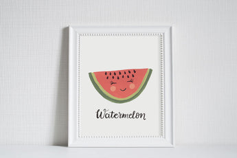 Watermelon Face - Art Print (8x10)