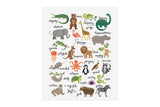 Animal Alphabet Chart - Art Print